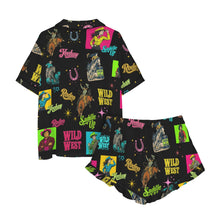 Load image into Gallery viewer, Baha Ranch The Last Roundup Western Rodeo Satin Pajama Set