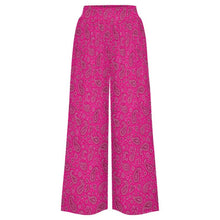 Load image into Gallery viewer, Baha Ranch Pink Paisley Bandana Wide Leg Pants
