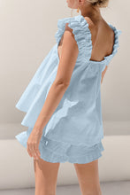 Load image into Gallery viewer, Ruffled Square Neck Top and Shorts Set