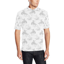 Load image into Gallery viewer, Shadow Bronc Men's Western Polo Shirt
