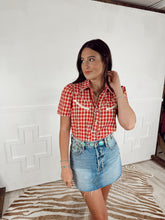Load image into Gallery viewer, The Gingham Top in Red-BEST SELLER