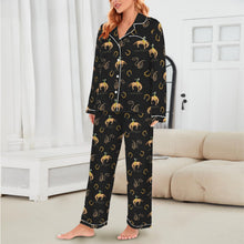 Load image into Gallery viewer, All Cowboy Western Satin Long Pajamas