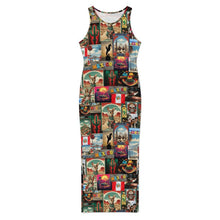 Load image into Gallery viewer, Colores De Mexico Destination Mexico Sleeveless Bodycon Side Slit Long Dress