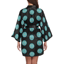 Load image into Gallery viewer, Turquoise Concho Women's Lounge Kimono Robe