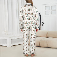 Load image into Gallery viewer, Boots and Brands Western Christmas Long Satin Pajamas