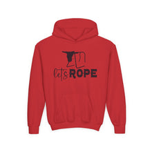 Load image into Gallery viewer, Let's Rope Youth Western Hoodie | Kids Rodeo Cowboy Sweatshirt
