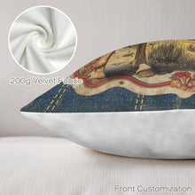 Load image into Gallery viewer, Baha Ranch Vintage Horse Velvety Soft Pillow Case Made in America