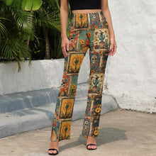 Load image into Gallery viewer, Baha Ranch Colores de Mexico Dia de los Muertes Flare Pants