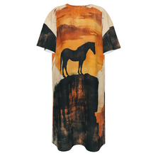 Load image into Gallery viewer, Baha Ranch Canyon Mustang T Shirt Dress or Sleep Shirt