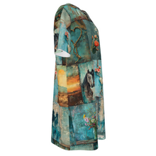 Load image into Gallery viewer, Baha Ranch Turquoise Dreams T Shirt Dress or Sleep Shirt