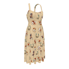 Load image into Gallery viewer, Baha Ranch Floral Horse Western Country Girl High Waist Sun Dress