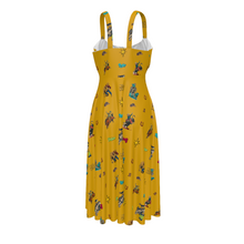 Load image into Gallery viewer, Baha Ranch The Last Roundup Western Rodeo Prairie Dress in Mustard