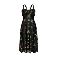 Load image into Gallery viewer, Baha Ranch The Last Roundup Country Western Prairie Dress in black
