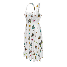 Load image into Gallery viewer, Baha Ranch The Last Roundup Western Rodeo Prairie Dress in White