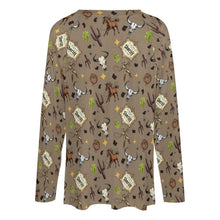 Load image into Gallery viewer, Baha Ranch Western Print Long Sleeve Top