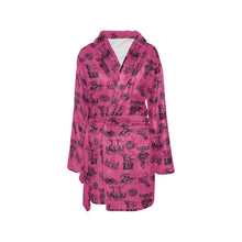 Load image into Gallery viewer, Pink Cowboy Print Western Bath Robe