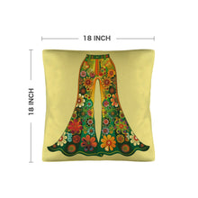 Load image into Gallery viewer, Floral Bell Bottoms Pillow Case Made in America
