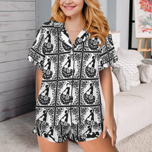 Load image into Gallery viewer, Colores de Mexico Flamenco Southwestern Satin Pajamas