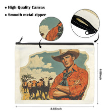 Load image into Gallery viewer, Cowboy Cattle Rancher pack of 5 Cosmetic Bags Made in America