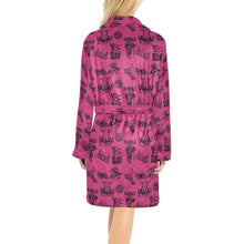 Load image into Gallery viewer, Pink Cowboy Print Western Bath Robe