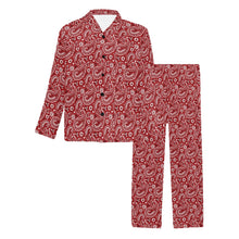 Load image into Gallery viewer, Red Bandana Men's Western Print Pajama Set