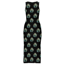 Load image into Gallery viewer, Turquoise Naja Sleeveless Bodycon Side Slit Maxi Dress
