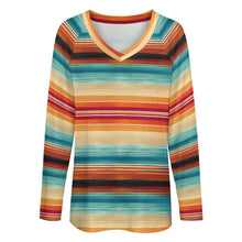 Load image into Gallery viewer, Baha Ranch Long Sleeve Southwestern Serape Top