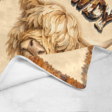 Load image into Gallery viewer, Baha Ranch Howdy Highland Throw Blanket 60" x 80" Made in America