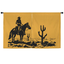 Load image into Gallery viewer, Desert Cowboy Window Curtain 52"x63" Made in America