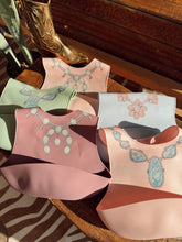 Load image into Gallery viewer, The Pink Conch Silicone Bib in Baby Blue