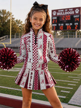 Load image into Gallery viewer, Magnolia Custom Scuba & Pleated Cheer Skirt Set