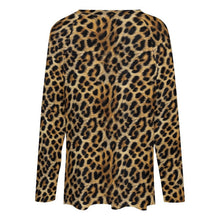 Load image into Gallery viewer, Baha Ranch Retro Pop Western Leopard Cowgirl Long Sleeve Top