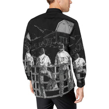 Load image into Gallery viewer, Sepia Cowboy Ranch Long Sleeve Button Up Arena Shirt