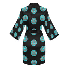 Load image into Gallery viewer, Turquoise Concho Women's Lounge Kimono Robe