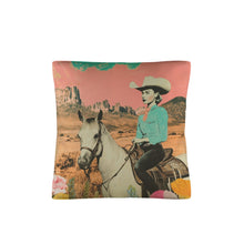 Load image into Gallery viewer, Baha Ranch Retro Pop Western Ride Cowgirl Pillow Case Made in America