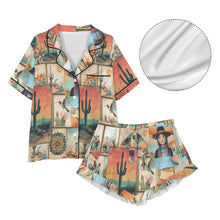 Load image into Gallery viewer, Colores de Mexico Pictures of the Southwest Satin Pajamas