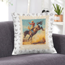 Load image into Gallery viewer, Baha Ranch Stamped Rodeo 2 Velvety Soft Pillow Case Made in America