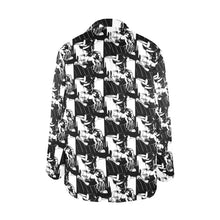 Load image into Gallery viewer, Black White Cowboy Women's Western Blazer