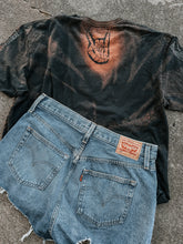 Load image into Gallery viewer, Handmade by me Upcycled Rolling Stones Bleached Leopard Tour Tee (One of a Kind)