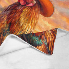 Load image into Gallery viewer, Rhinestone cowgirl Chicken Ultra-Soft Micro Fleece Blanket 60" x 80" Made in America