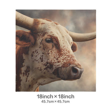 Load image into Gallery viewer, Baha Ranch Western Ranch Bull Velvety Soft Pillow Case Made in America