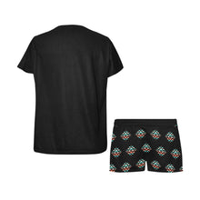 Load image into Gallery viewer, Native Buffalo Women's Western Top and Short Pajama Set
