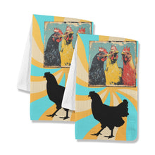 Load image into Gallery viewer, Baha Ranch Chicken Days Set of 2 Kitchen Dish Towels (same) Made in America Kitchen Towel Made in America
