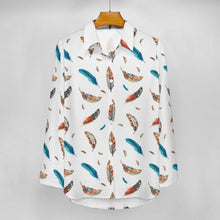 Load image into Gallery viewer, Baha Ranch Boho Feather Long Sleeve Blouse