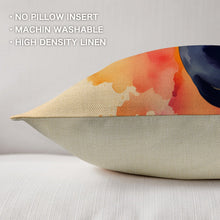Load image into Gallery viewer, Watercolor Desert Cowboy Throw Pillow Case Made in America