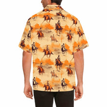 Load image into Gallery viewer, Western Grunge Men's Western Camp Shirt
