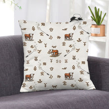 Load image into Gallery viewer, Baha Ranch Hereford Brands Velvety Soft Pillow Cover Made in America