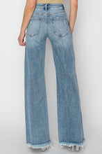 Load image into Gallery viewer, RISEN Mid Rise Button Fly Wide Leg Jeans