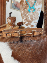 Load image into Gallery viewer, The Western + Co. Snaffle Bit Belt in Saddle