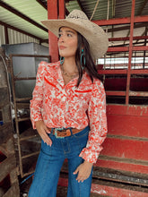 Load image into Gallery viewer, The Red Floral Horse Performance Top-BEST SELLER